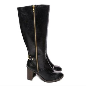 Lauren Conrad Crook Black Knee High Boots 10M